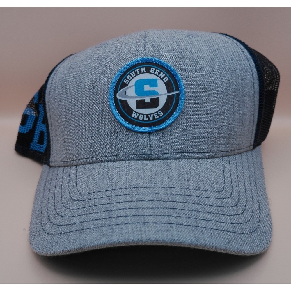 Cap America South Bend Wolves Mesh Trucker Hat Heather Navy Snapback NEW I3035
